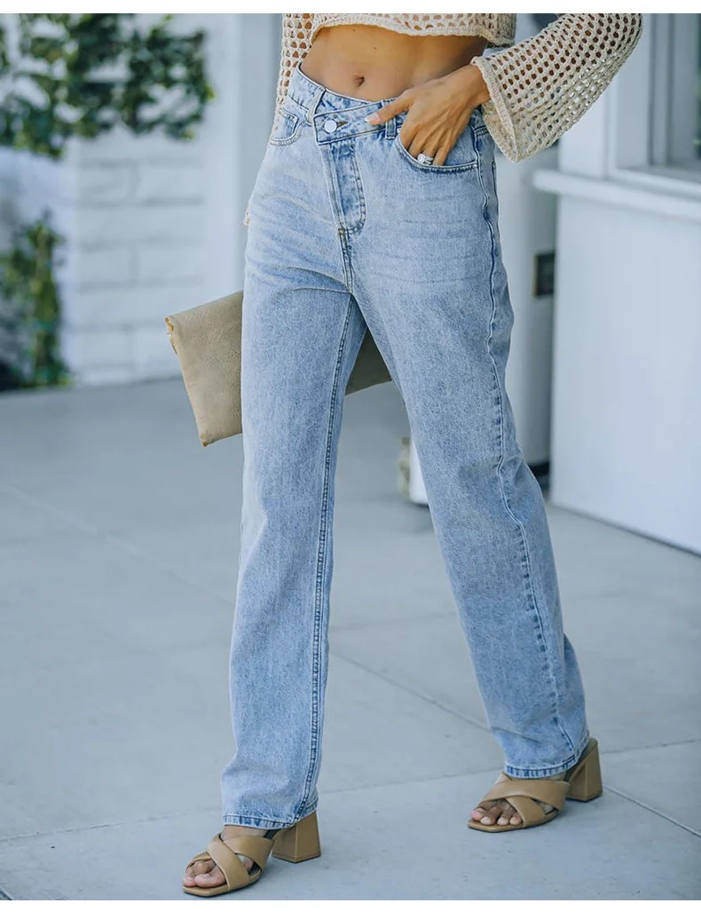 1058 - Ladies Slim Fit Long Denim Jeans | Wholesale OEM Private Label Factory