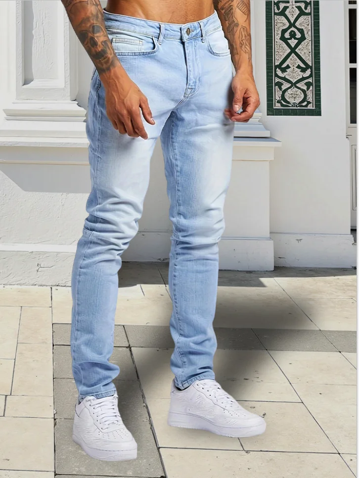11106 – Mens Regular Fit Long Denim Jeans | Wholesale OEM Private Label Factory