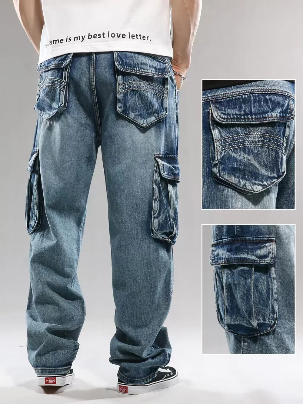 1113 - Mens Regular Fit Long Denim Jeans | Wholesale OEM Private Label Factory