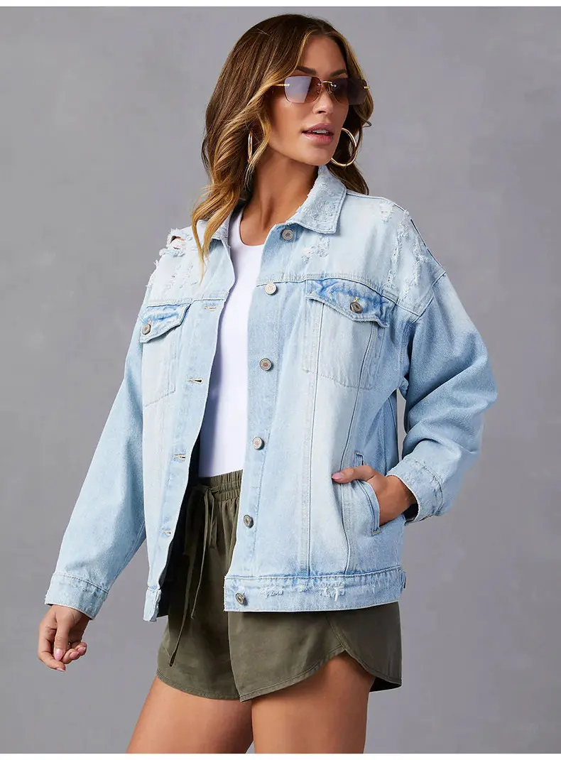 158 – Ladies Denim Jacket | Wholesale OEM Private Label Factory
