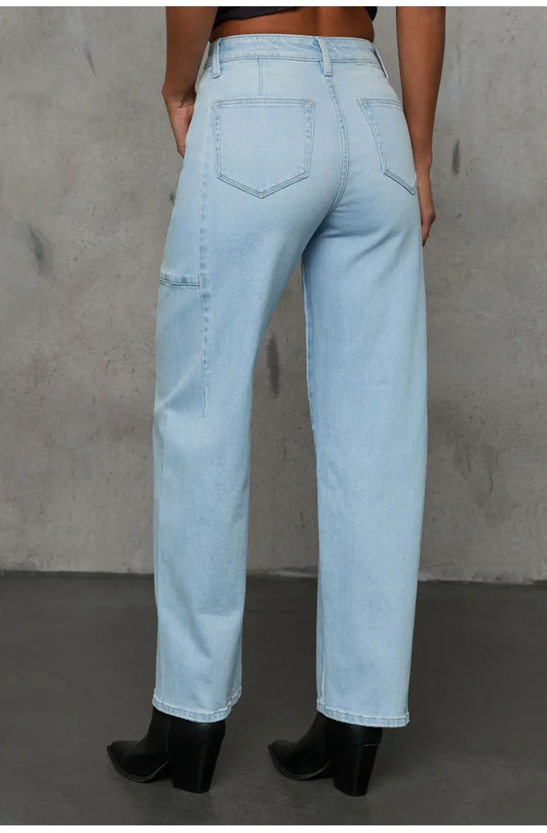 25-016 - Ladies Slim Fit Long Denim Jeans | Wholesale OEM Private Label Factory