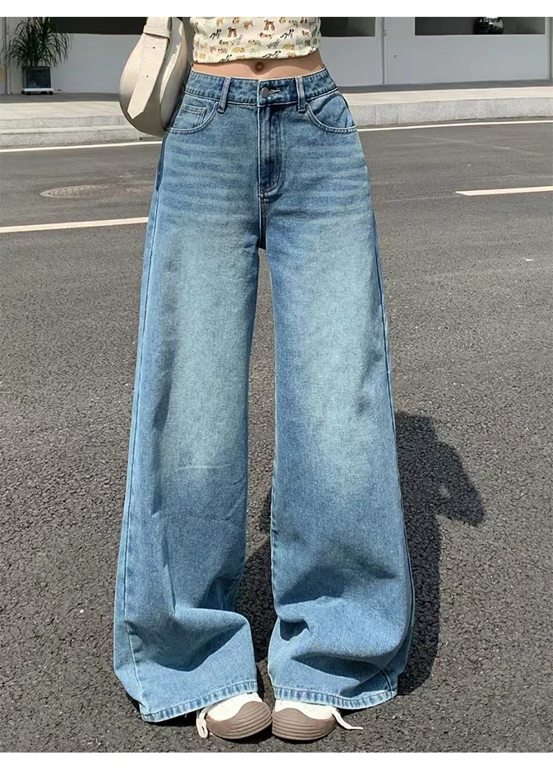 25-077 – Ladies Straight Fit Long Denim Jeans | Wholesale OEM Private Label Factory