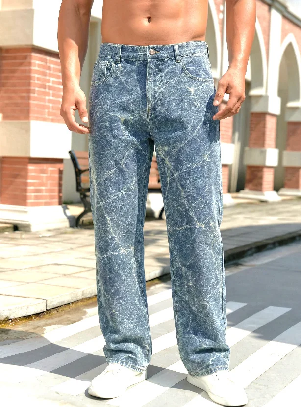 280003 – Mens Regular Fit Long Denim Jeans | Wholesale OEM Private Label Factory