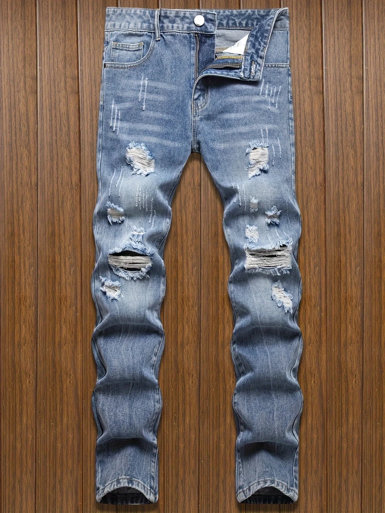 90829 – Mens Regular Fit Long Denim Jeans | Wholesale OEM Private Label Factory