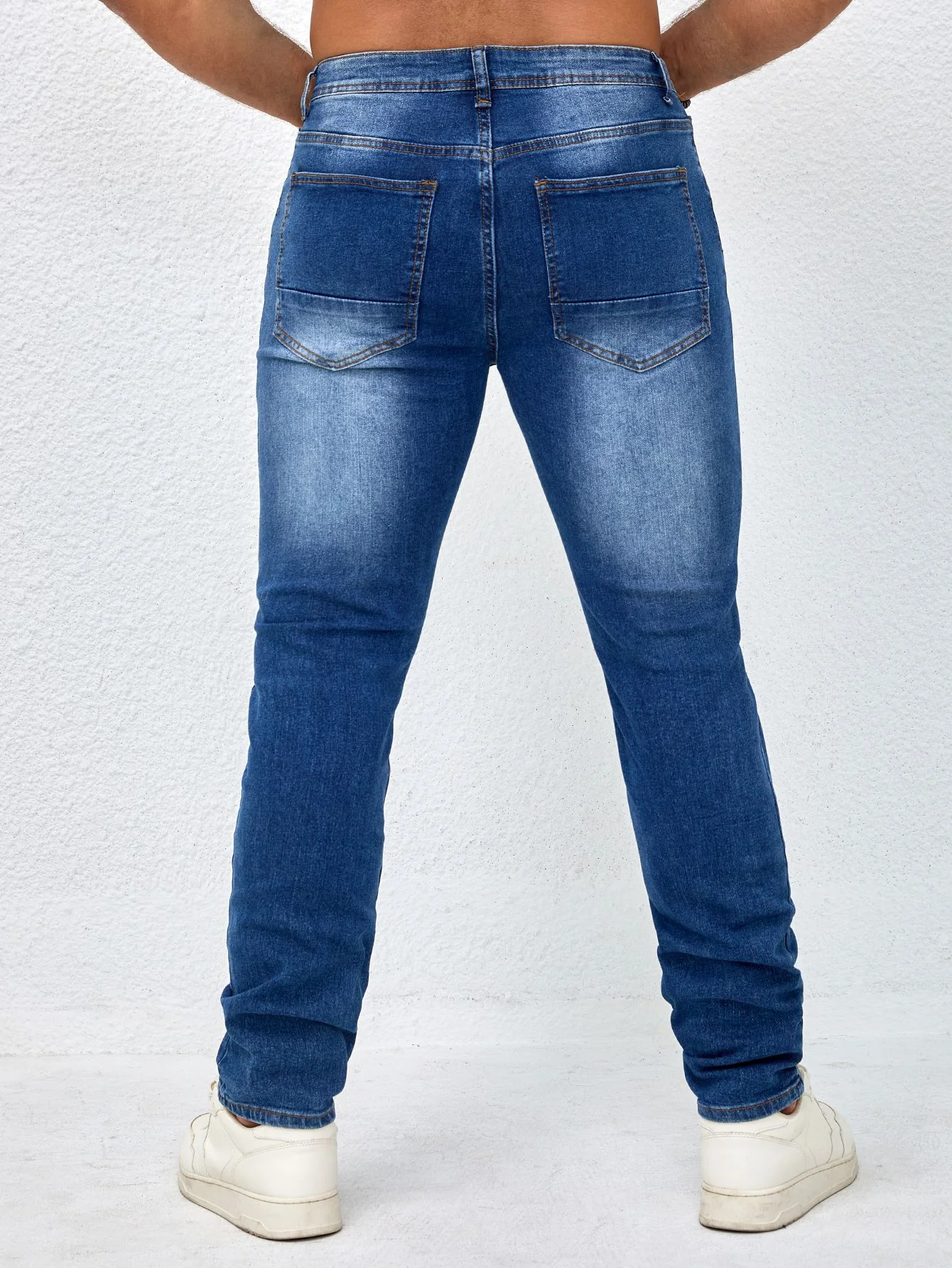 99012 - Mens Regular Fit Long Denim Jeans | Wholesale OEM Private Label Factory