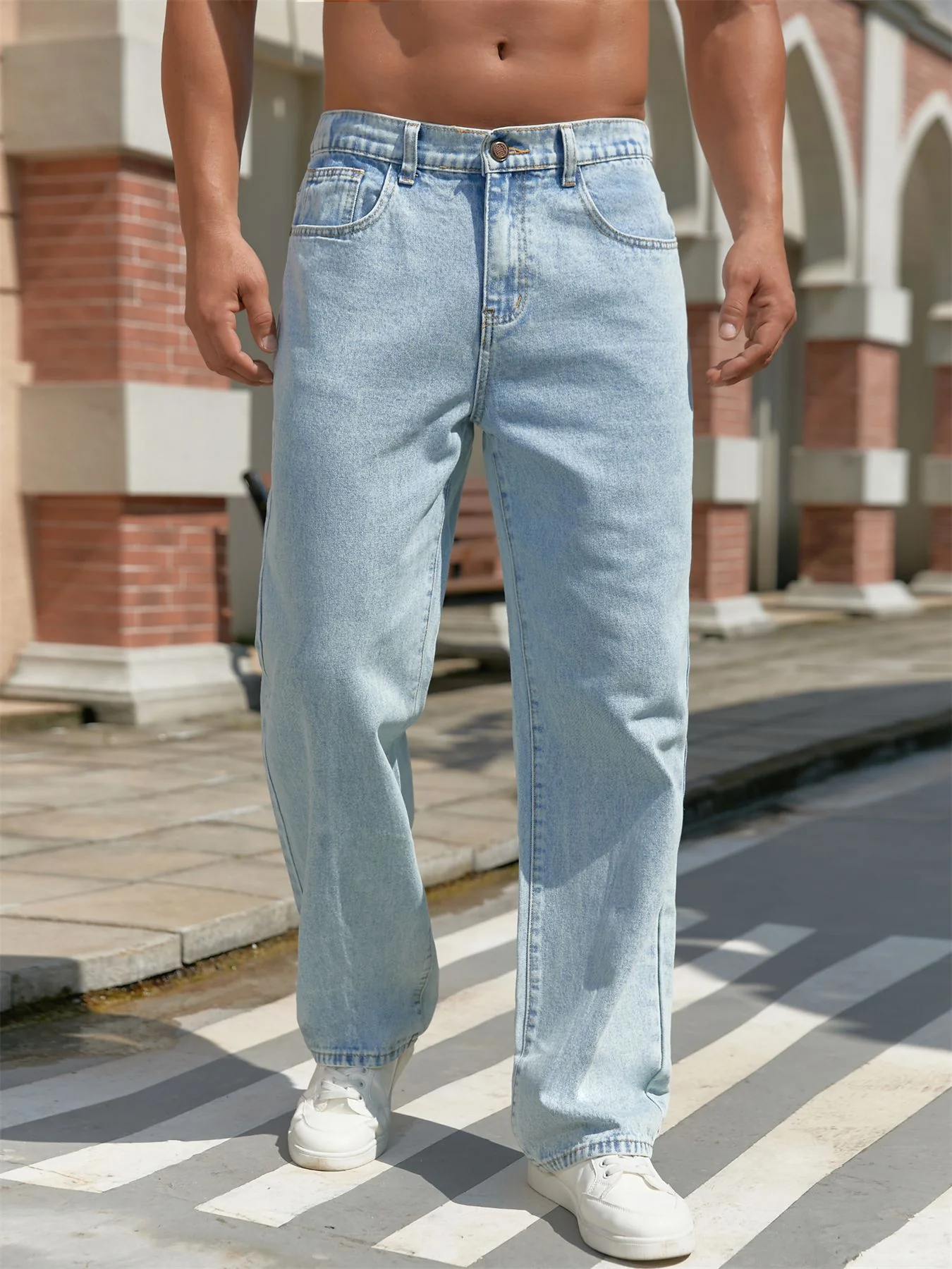 99040 – Mens Regular Fit Long Denim Jeans | Wholesale OEM Private Label Factory