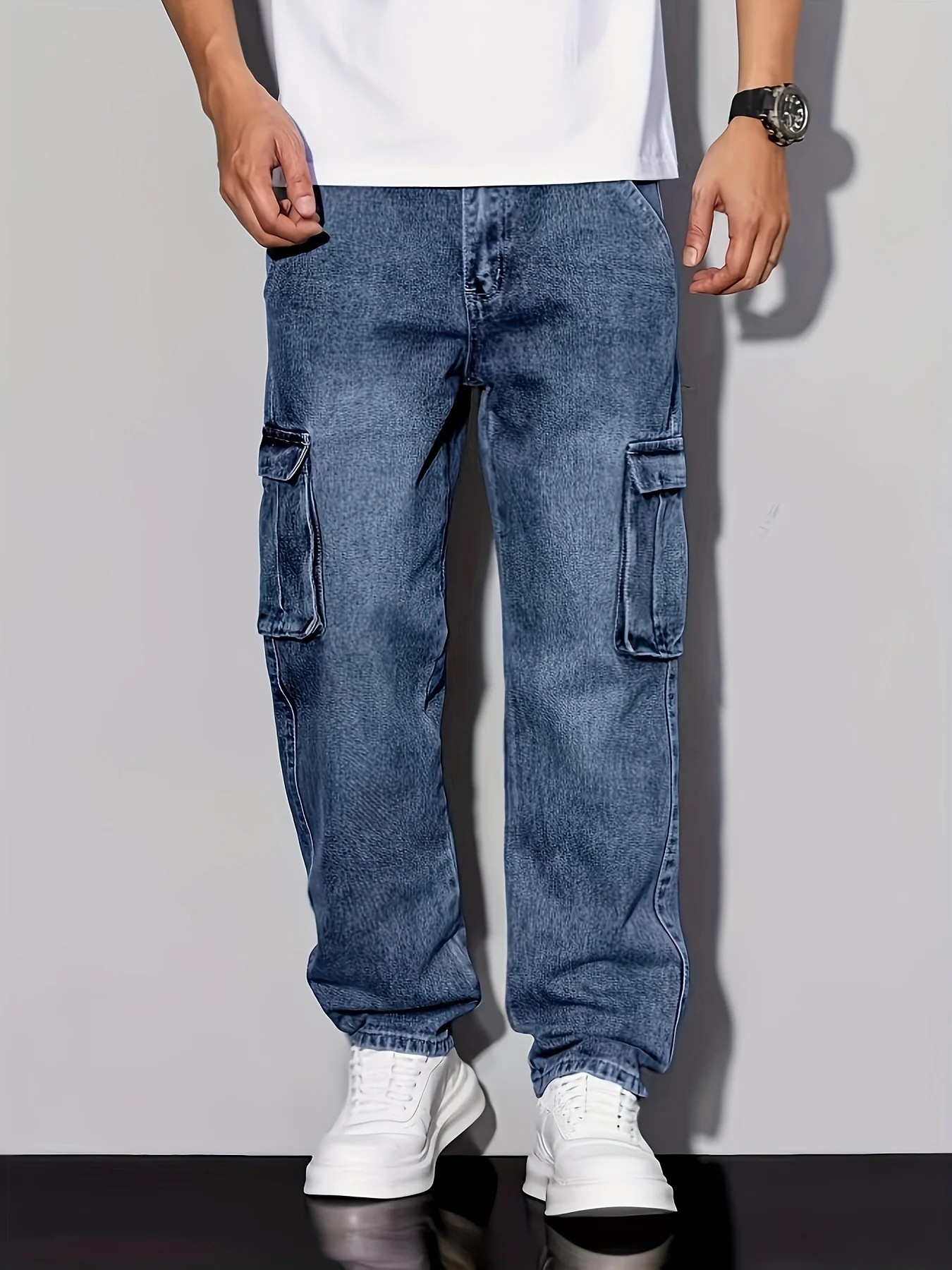 99042 - Mens Regular Fit Long Denim Jeans | Wholesale OEM Private Label Factory