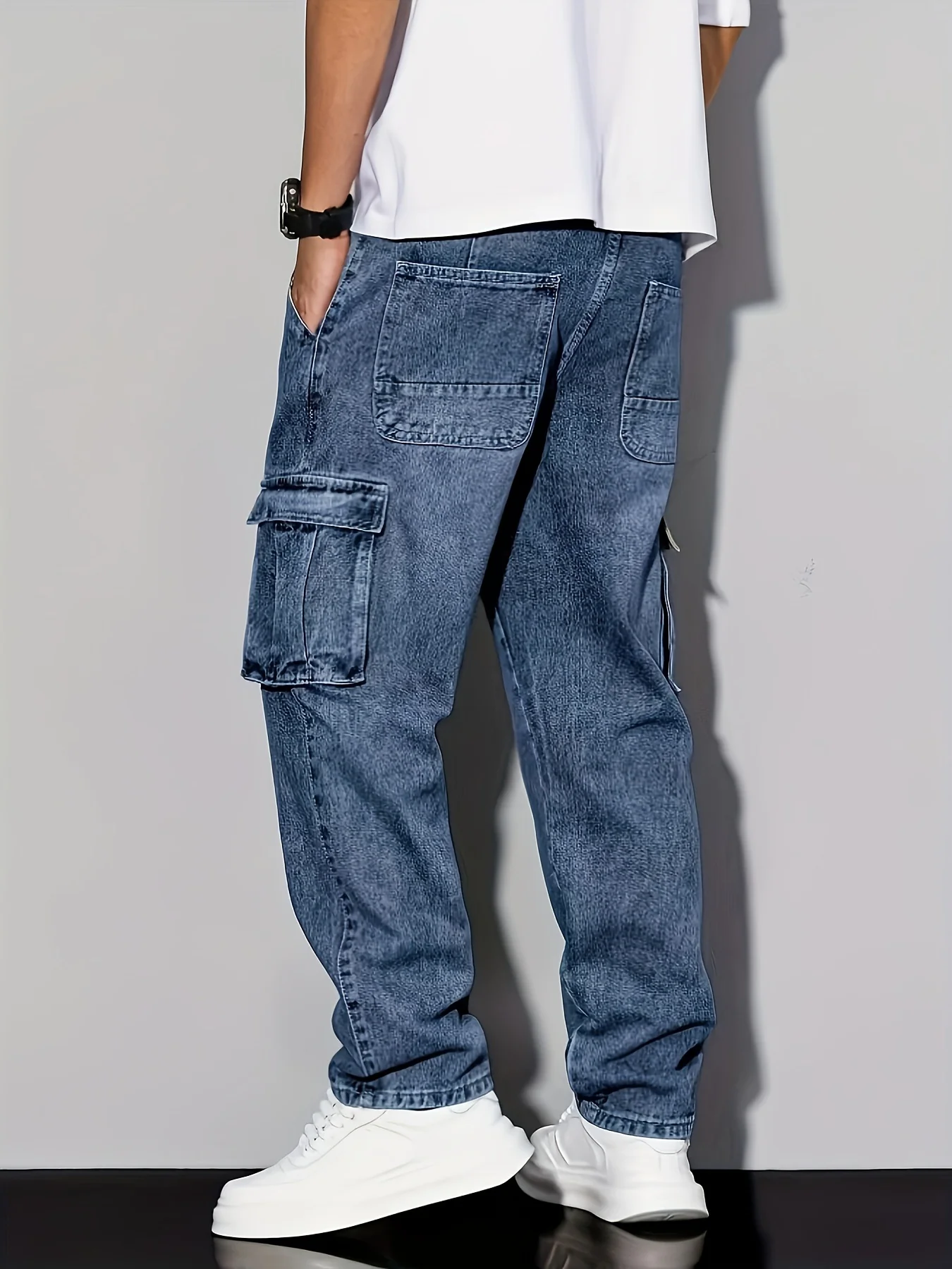 99042 - Mens Regular Fit Long Denim Jeans | Wholesale OEM Private Label Factory