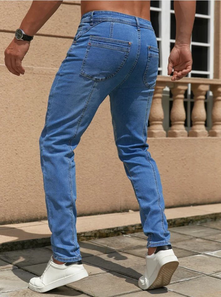 99043 - Mens Regular Fit Long Denim Jeans | Wholesale OEM Private Label Factory