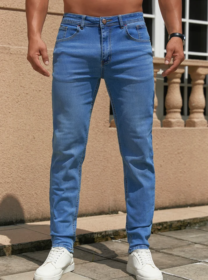 99043 – Mens Regular Fit Long Denim Jeans | Wholesale OEM Private Label Factory
