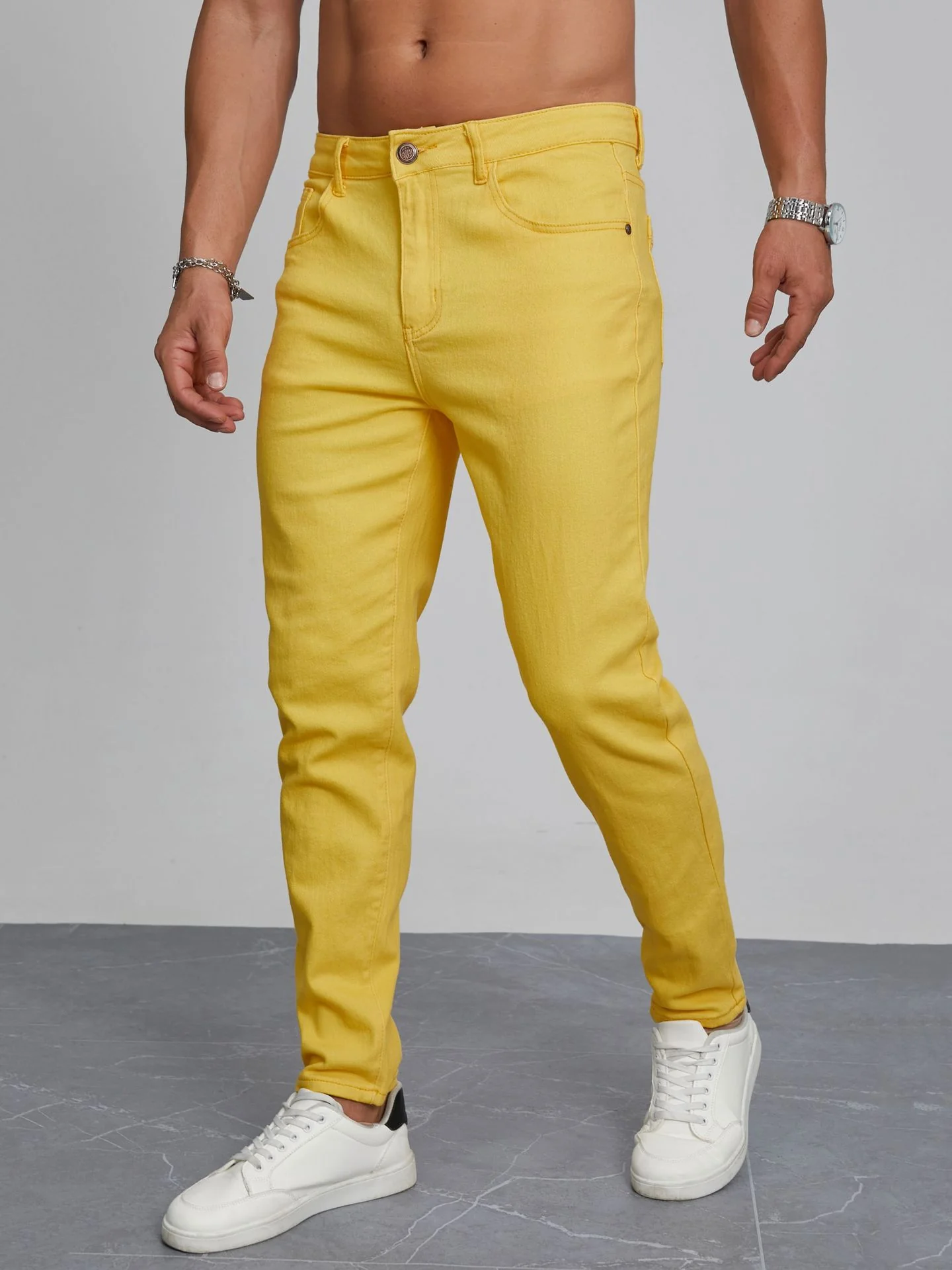 99045 – Mens Regular Fit Long Denim Jeans | Wholesale OEM Private Label Factory
