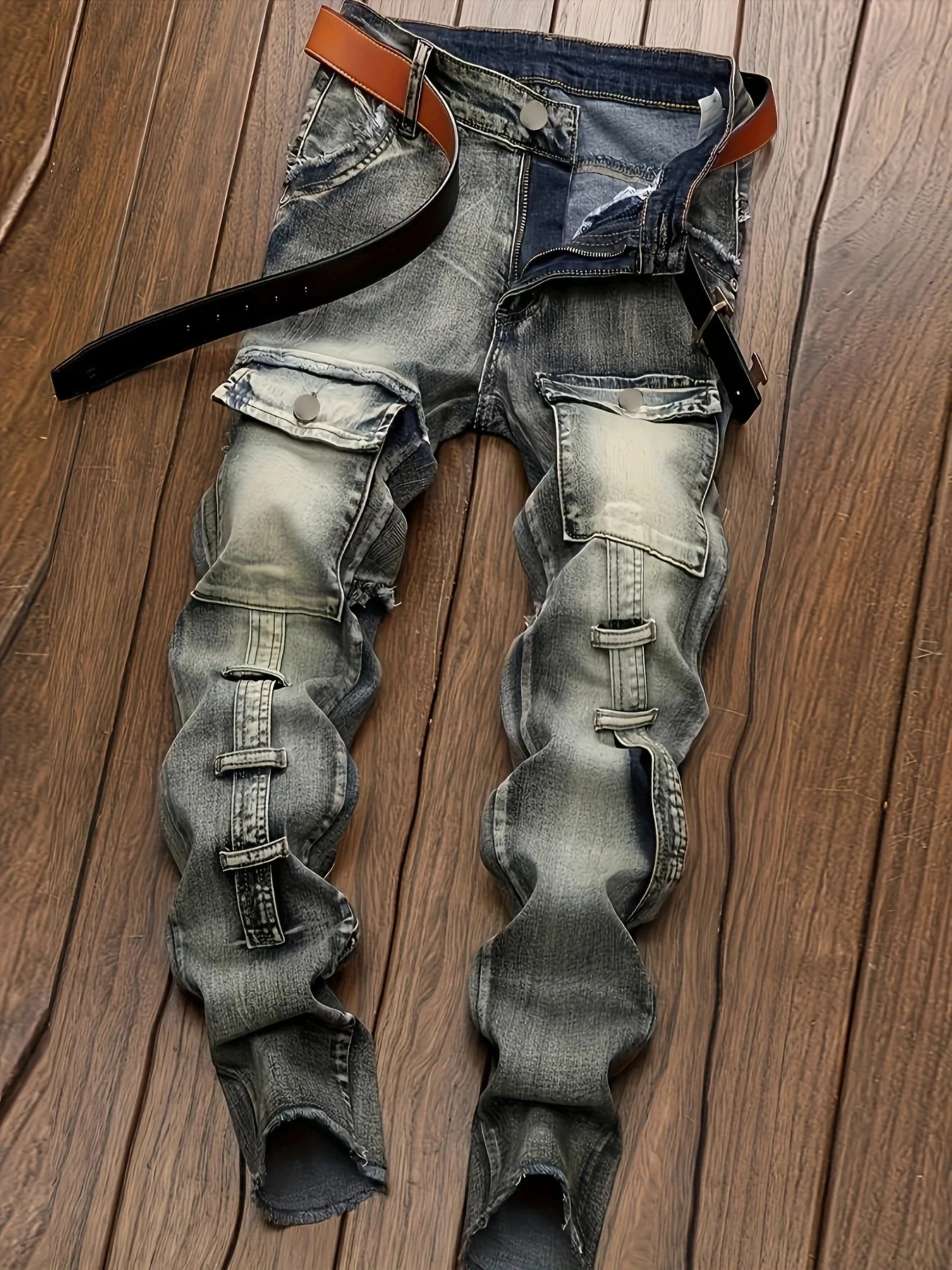 990832 – Mens Regular Fit Long Denim Jeans | Wholesale OEM Private Label Factory