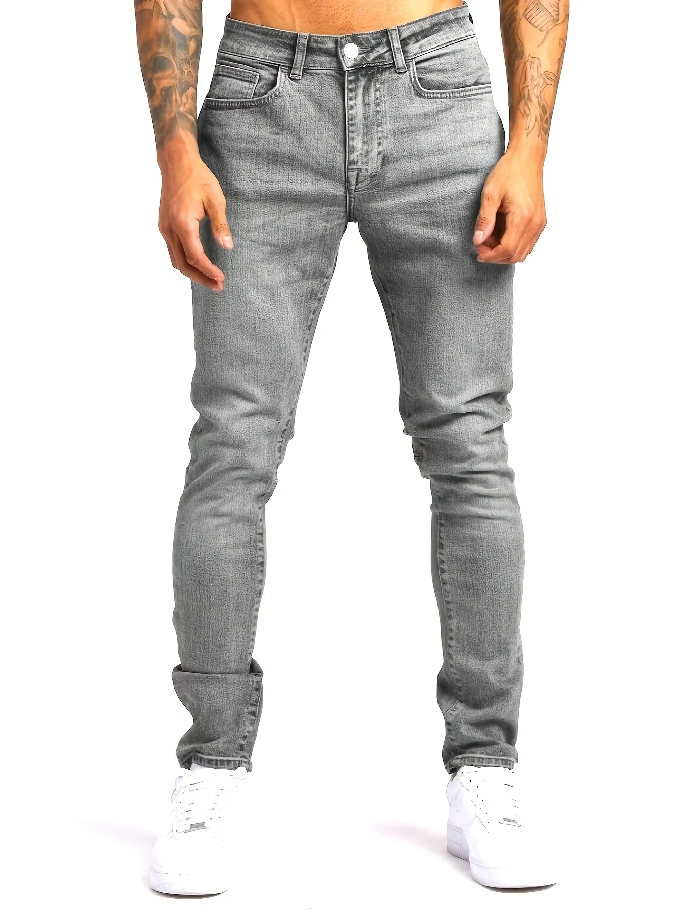 990920-1 – Mens Regular Fit Long Denim Jeans | Wholesale OEM Private Label Factory