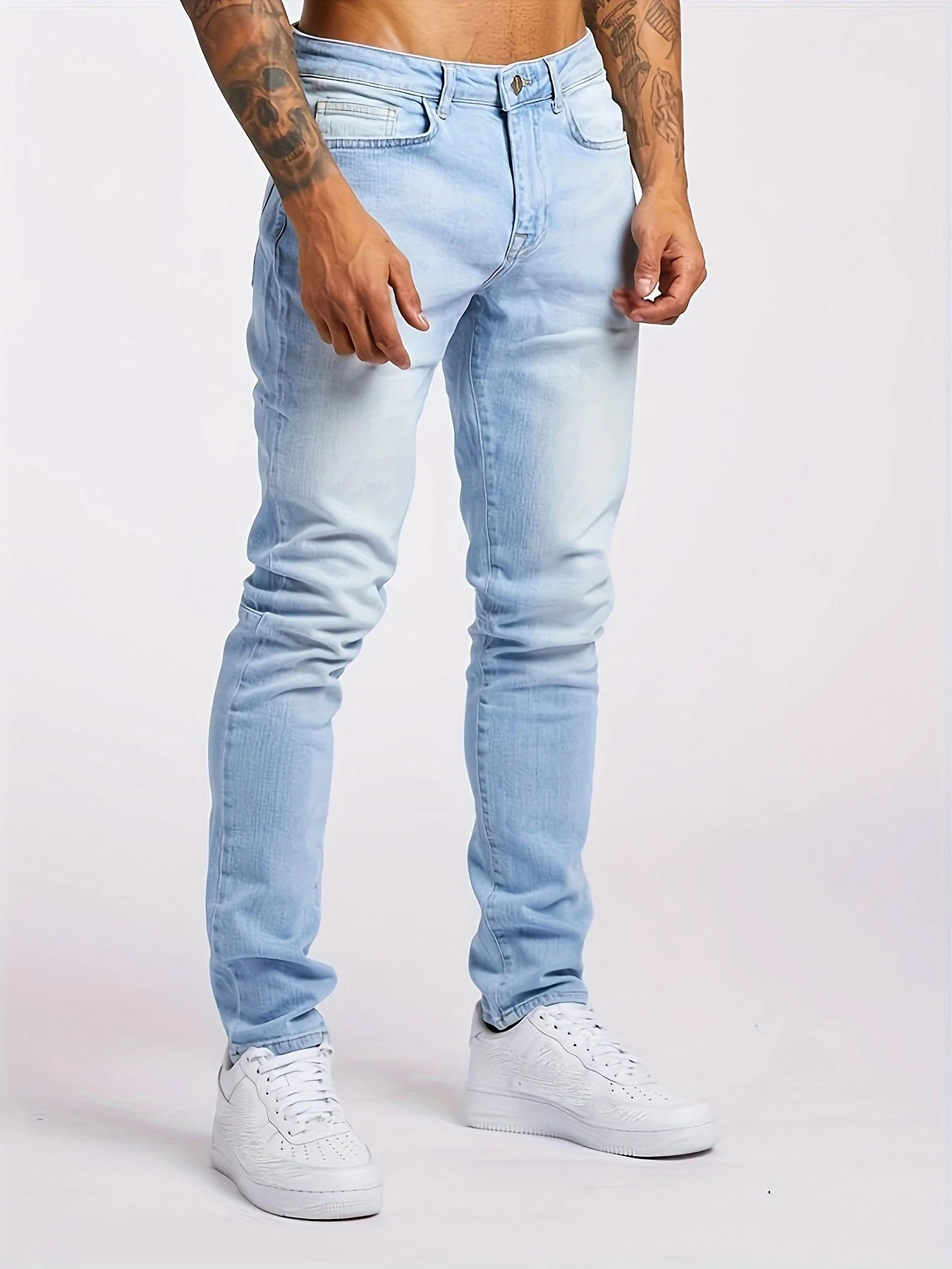 990920 – Mens Regular Fit Long Denim Jeans | Wholesale OEM Private Label Factory
